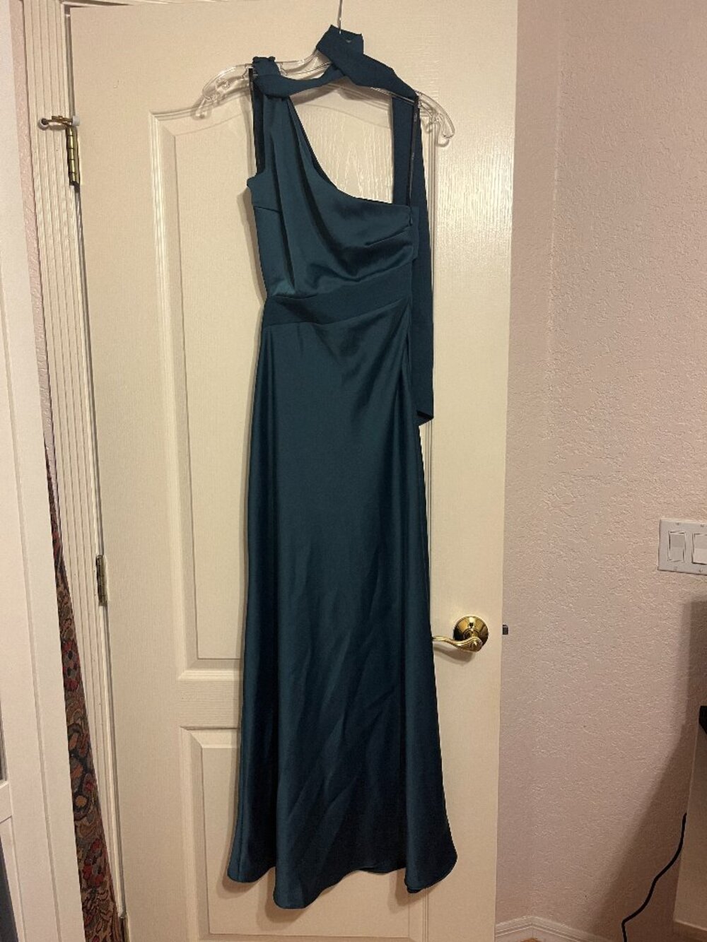 ASOS One-Shoulder Satin Midi Dress | Size US 4 | Worn Once